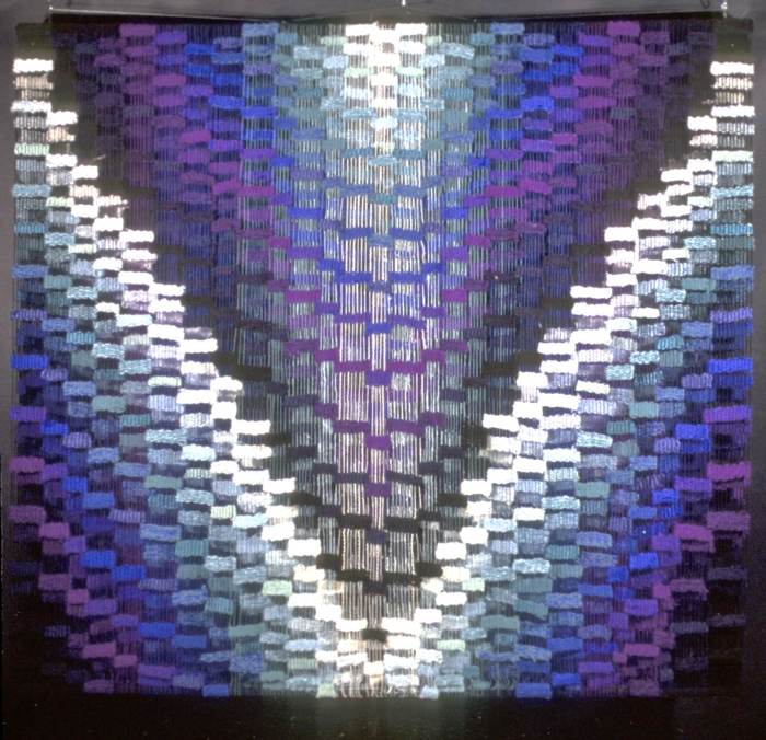 Gradations, sculptural multilayer tapestry by Susan Klebanoff