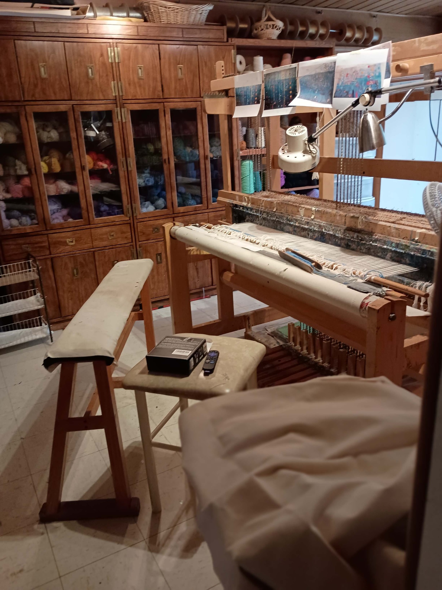 In the Studio II, Susan Klebanoff’s weaving studio and loom